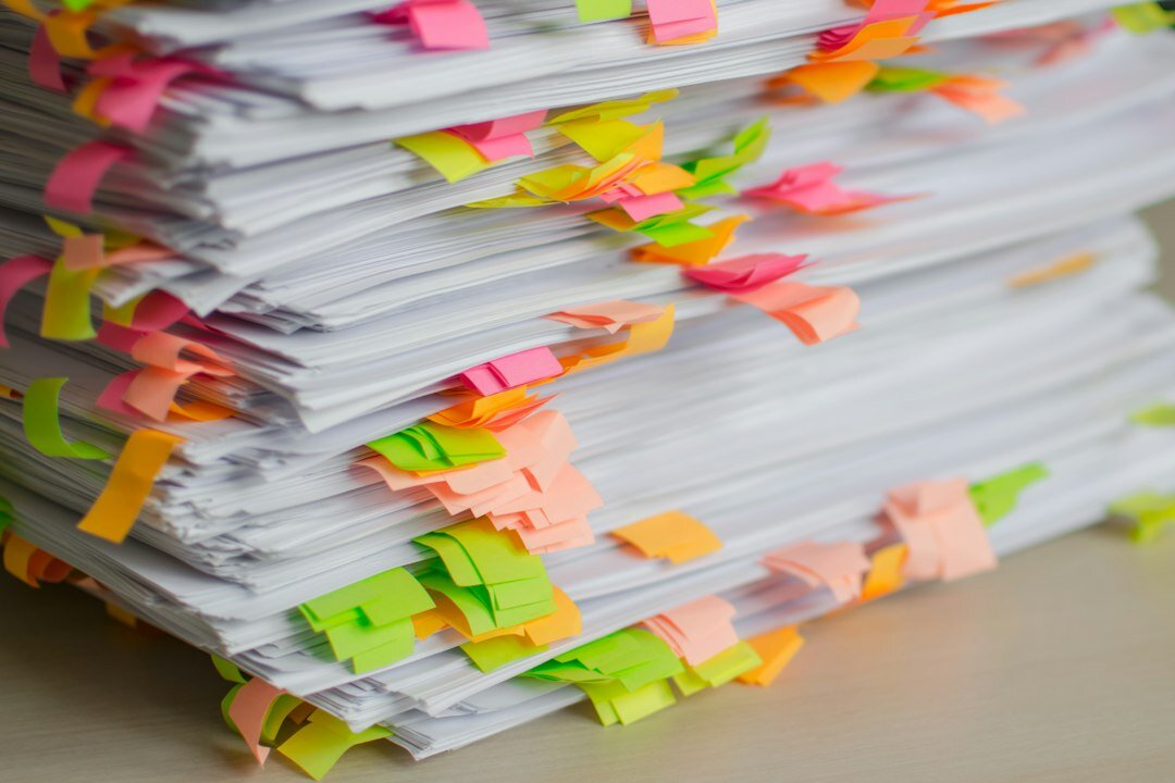 recycling paper documents