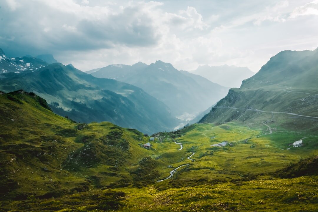 swiss green landscape